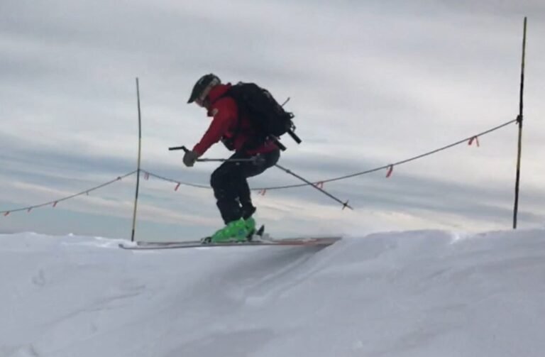 Luis prueba Ski~Mojo en La Prava (Chile)